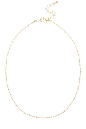 Canvas Style Rory Ball Chain Charm Necklace Base, Shiny Gold