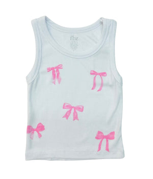 fbz Pink 5 Bow Tank Top