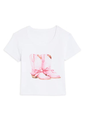 KatieJ Cowgirl Boots Graphic Tee