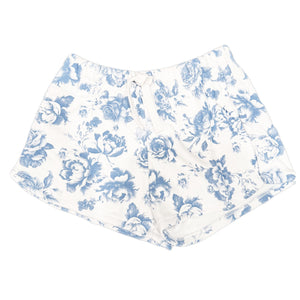 fbz Blue Toile Tie Shorts