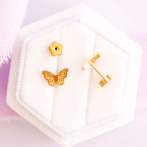 pierced Classic Butterflies Stud Earings