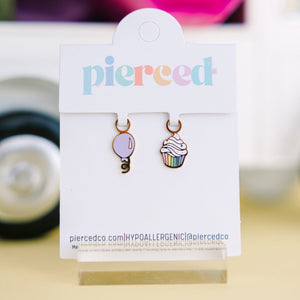 pierced Birthday Party Earing Charms