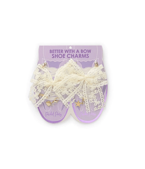 Packed Party Better With A Bow Shoe Clip Set, Purple