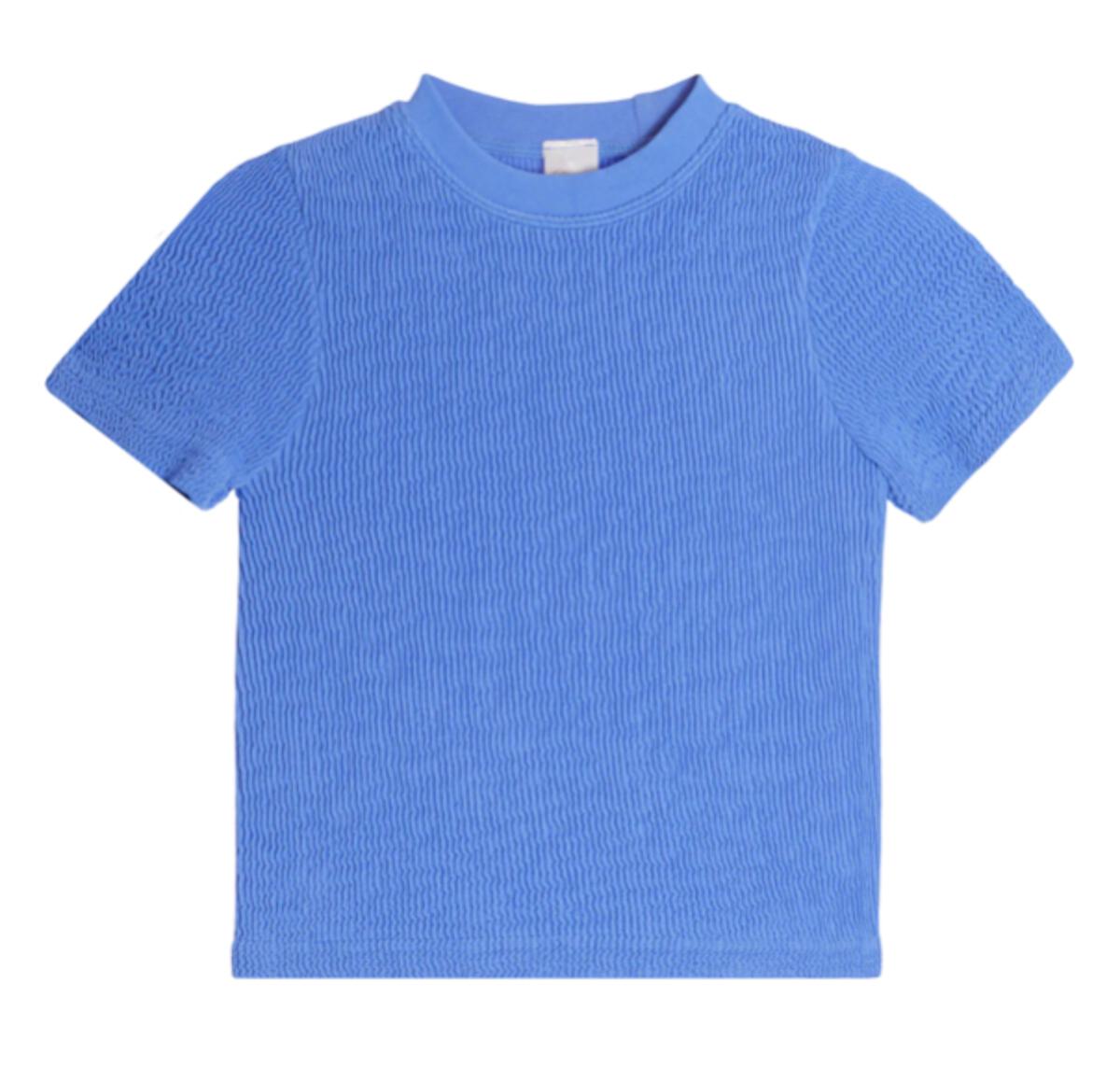 Suzette Smocking Short Sleeve Top