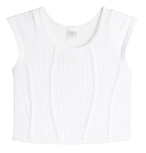 Suzette Seamless Ribbed Cap Sleeve Top