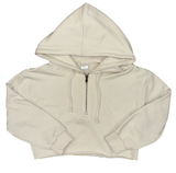 Suzette Girl's Suzette Brushed Soft Crop Half Zip Hoodie