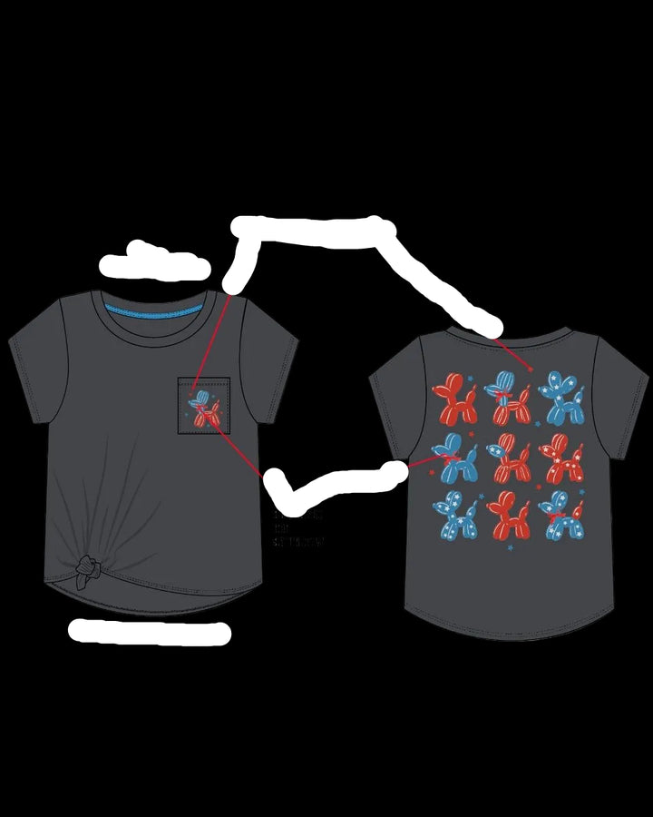 Americana Doggy Pocket Tee