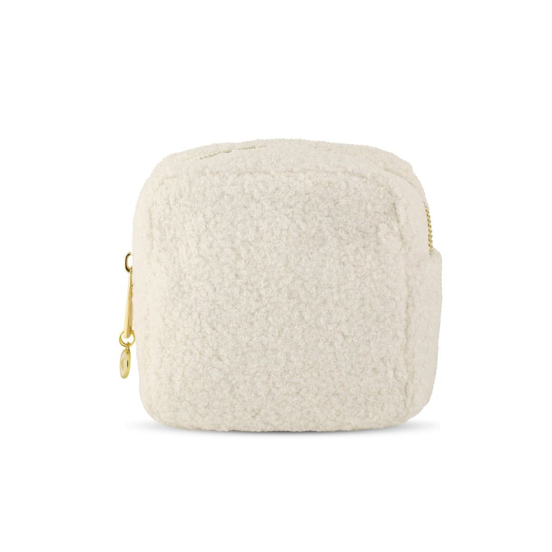Carrying + Kind Charming Cosmetic Bags, Ivory Boucle