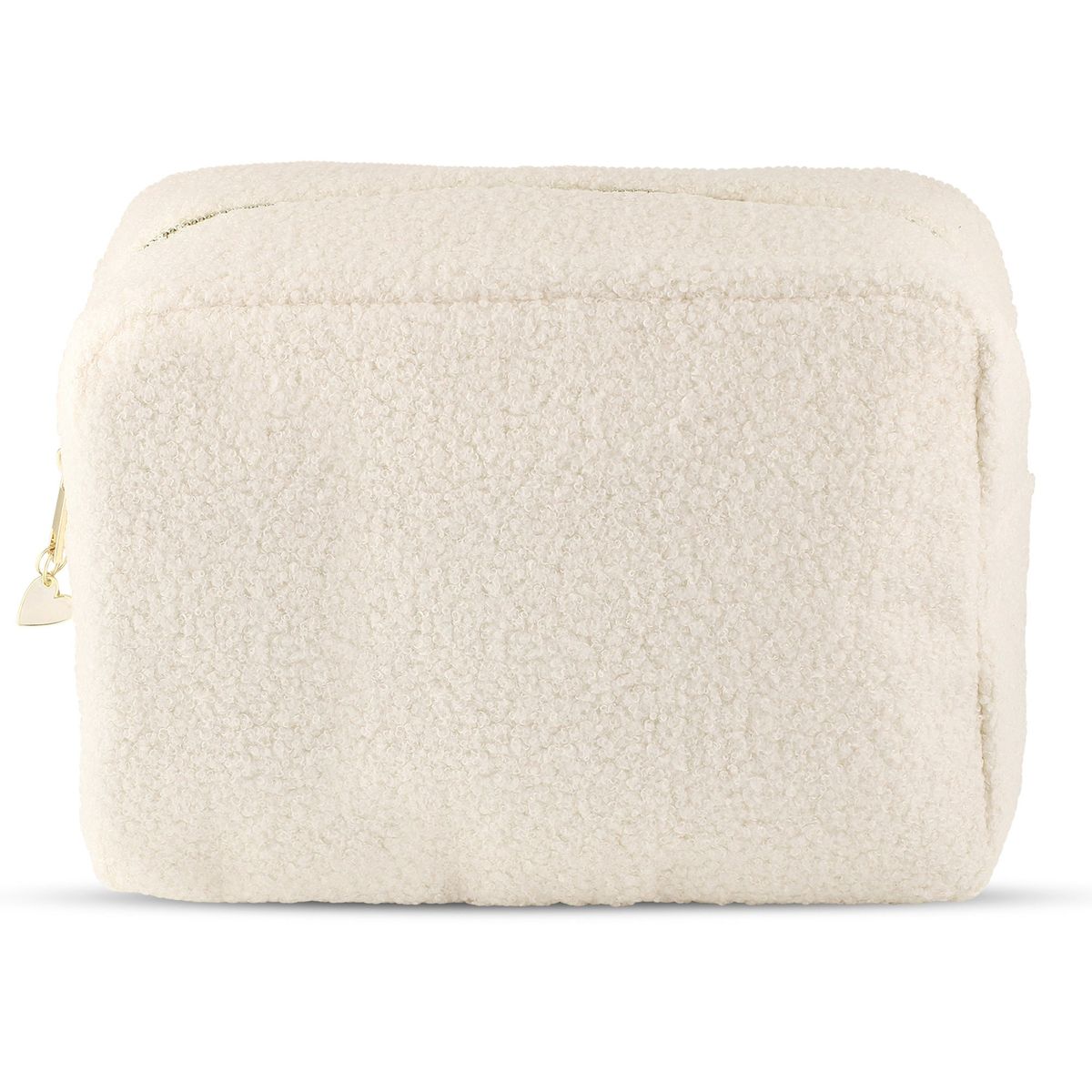 Carrying + Kind Charming Cosmetic Bags, Ivory Boucle