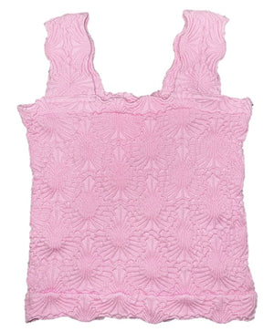 Vintage Havana Textured Seamless Tank Top, Pirouette