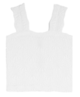 Suzzete Collection Smocking Lace Tank