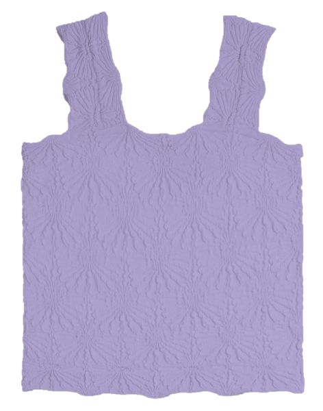 Suzzete Collection Smocking Lace Tank