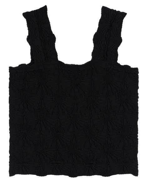 Suzzete Collection Smocking Lace Tank