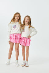 Theme NYC Tiegan White American Flag Sweater