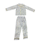 Tweenstyle By Stoopher Loungewear Set, Diamond Hanukah Print, White/Blues