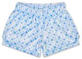 Iscream Blue Ditsy Plush Shorts