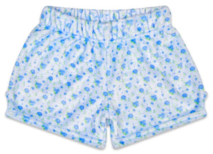 Iscream Blue Ditsy Plush Shorts