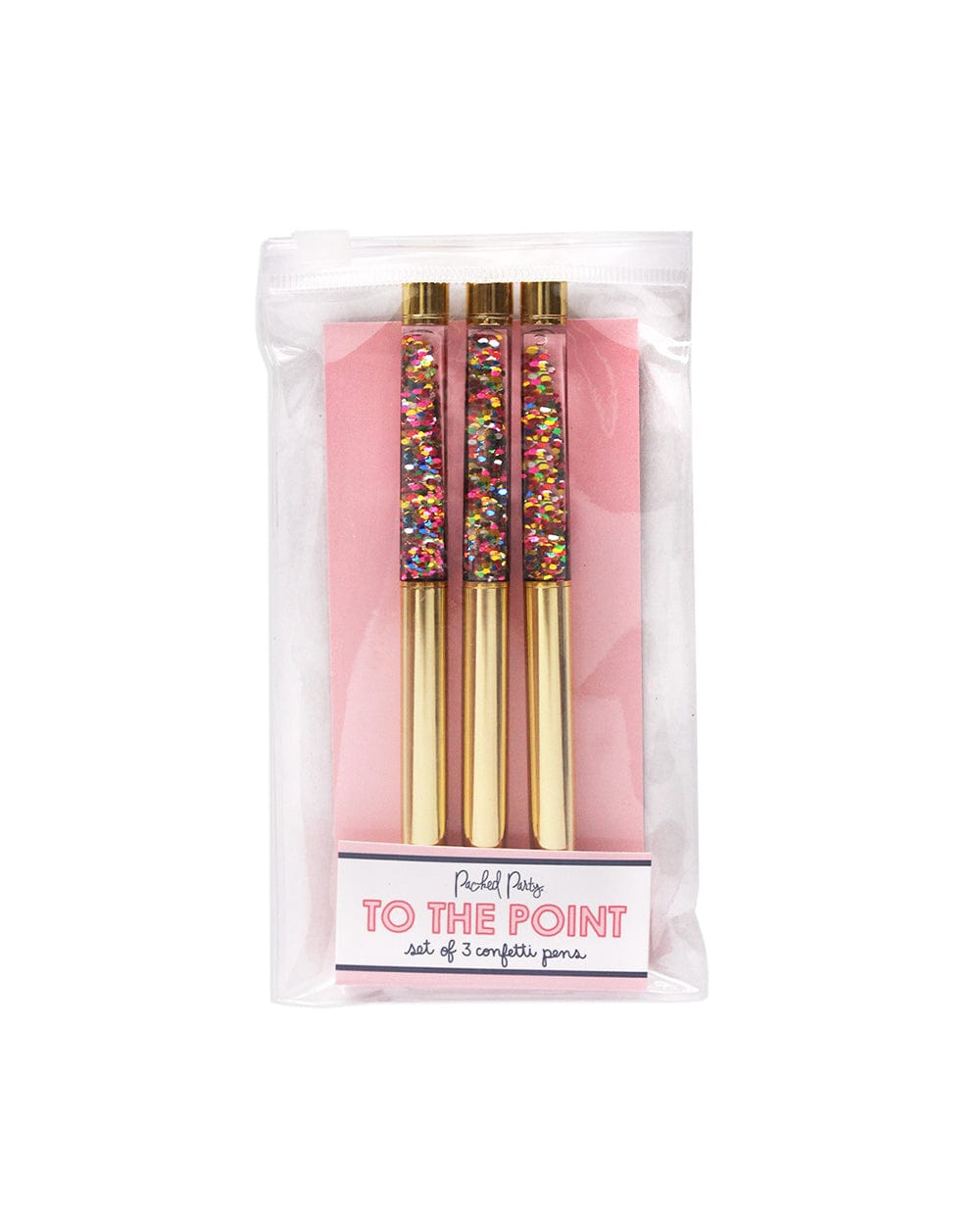 Packed Party Essentials Confetti To The Point Ballpoint Pens