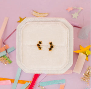 pierced Triple Star Earings