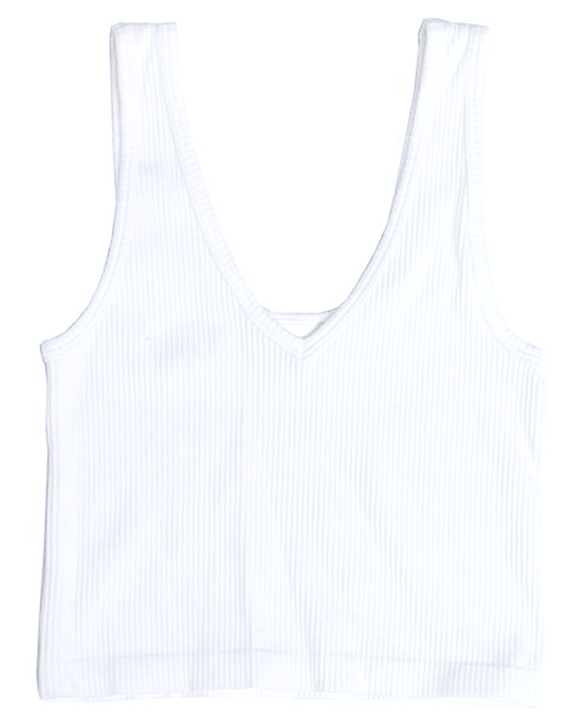 Suzette Teen Ribbed Seamless V Neck Brami