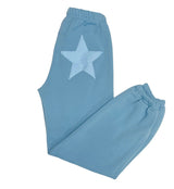 KatieJ Tween Leah Puffy Graphic Oversized Sweatpants, Glacier Blue