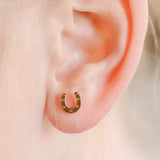 pierced Lucky You Horseshoe Earings