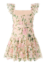 Marlo Kids Leonora Embroidered Mini Dress, Floral