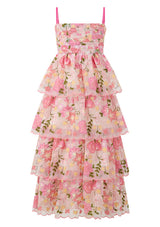 Marlo Kids Avery Embroidered Maxi Dress, Floral
