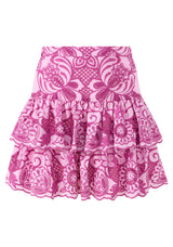 Marlo Alora Embroidered Frill Mini Skirt