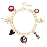 Collegiate Enamel Icons Charm Bracelet