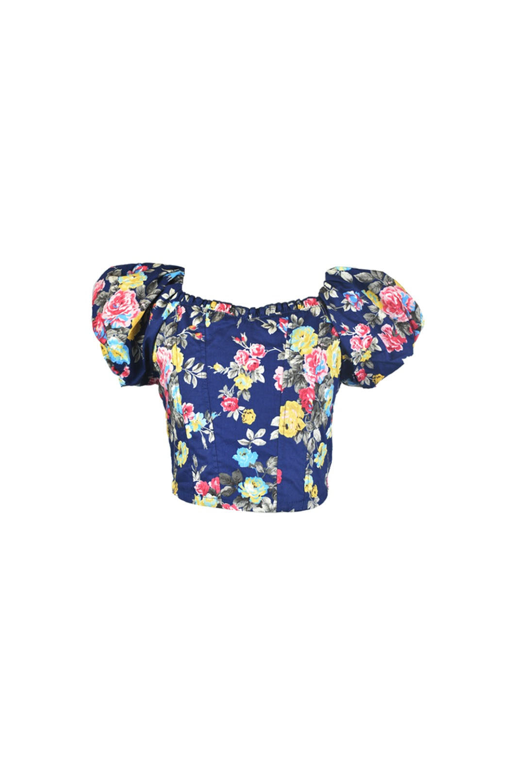 fbz Navy Pink Flower Top