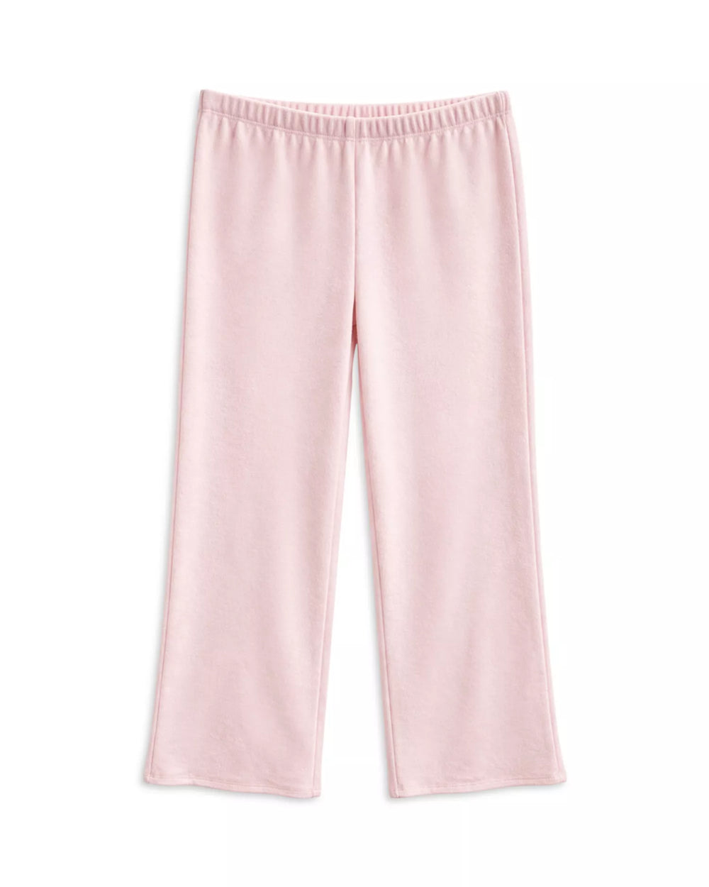 KatieJ Tucker Terry Wide Leg Pant, Baby Pink