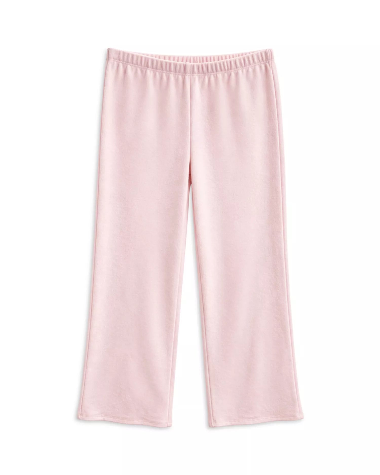 KatieJ Tucker Terry Wide Leg Pant, Baby Pink