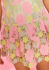 Marlo Kids Estella Frill Embroidered Mini Skirt, Floral