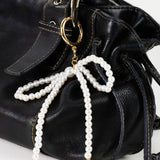 Pearl Bead Bow Keychain Bag Charm
