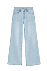 Tractr Wide Leg Pants, Light Indigo