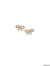 Bella Bow Stud Earring, Gold, Petite