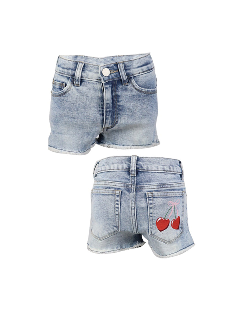 fbz Denim Cherry Shorts