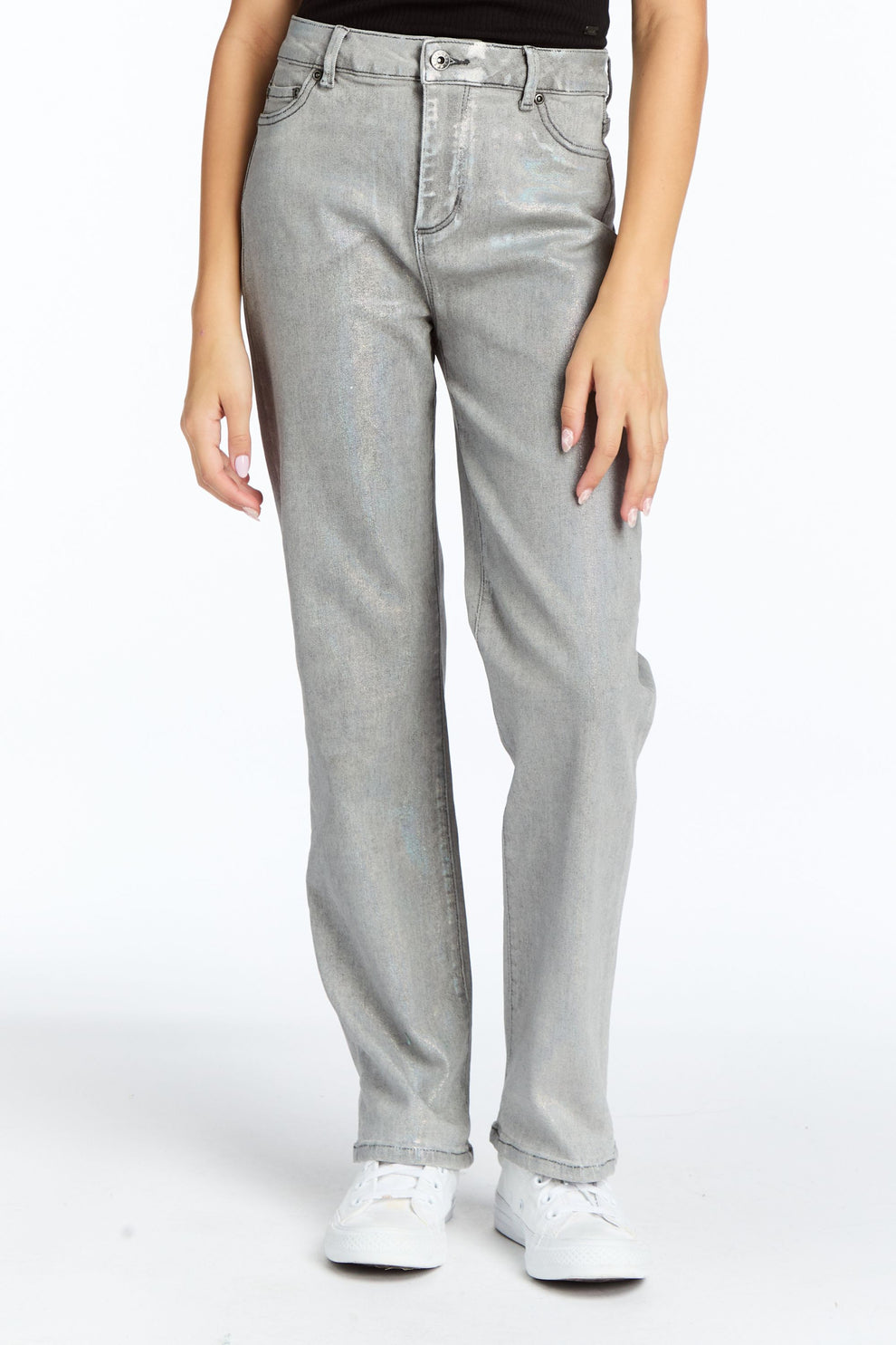 tractr Jeans Slim Straight Jeans, Opal Foil