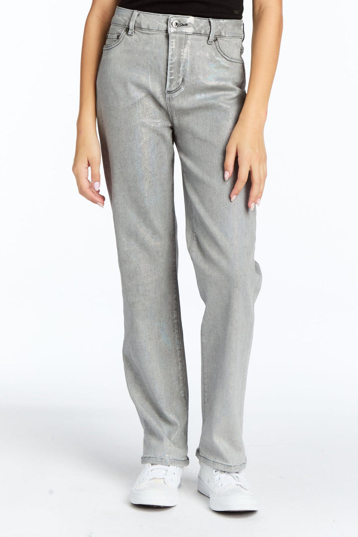 tractr Jeans Slim Straight Jeans, Opal Foil