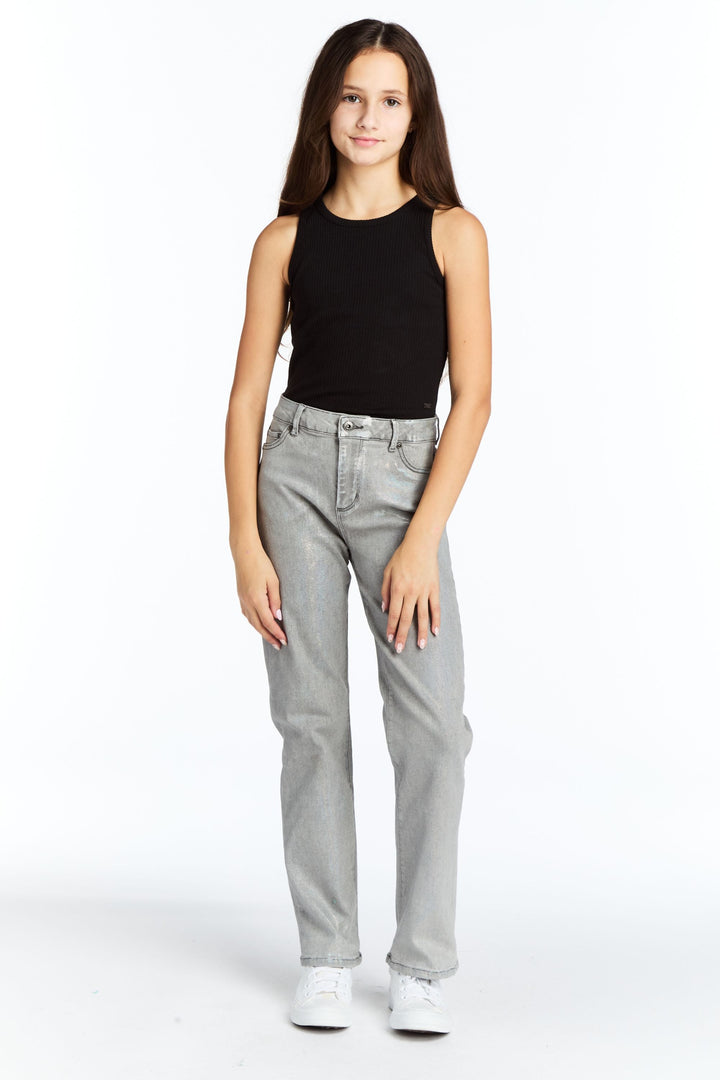 tractr Jeans Slim Straight Jeans, Opal Foil