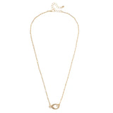 Dolly Delicate Link Charm Necklace Base, Gold