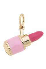 Canvas Style 3-D Lipstick Charm, Pink