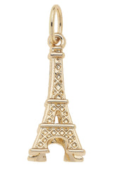 Canvas Style Eiffel Tower Charm, Shiny Gold
