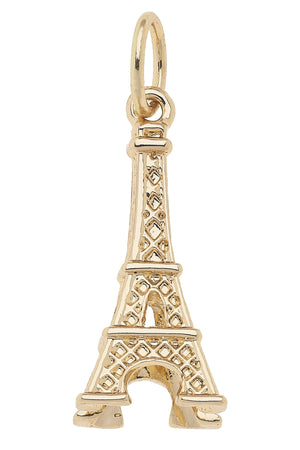 Canvas Style Eiffel Tower Charm, Shiny Gold