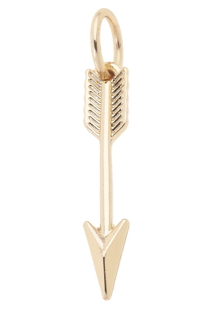 Canvas Style Arrow Charm, Shiny Gold