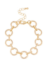 Canvas Style Juliette Charm Collector Bracelet Base, Shiny Gold