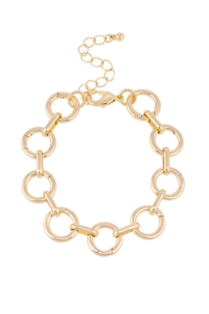 Canvas Style Juliette Charm Collector Bracelet Base, Shiny Gold