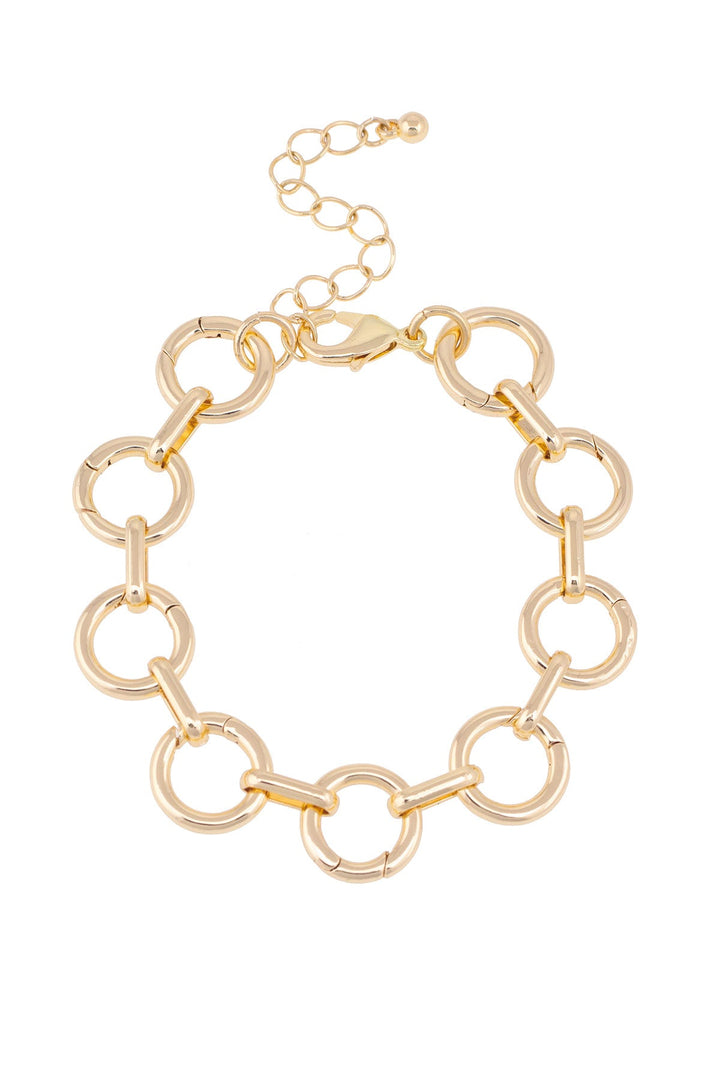 Canvas Style Juliette Charm Collector Bracelet Base, Shiny Gold