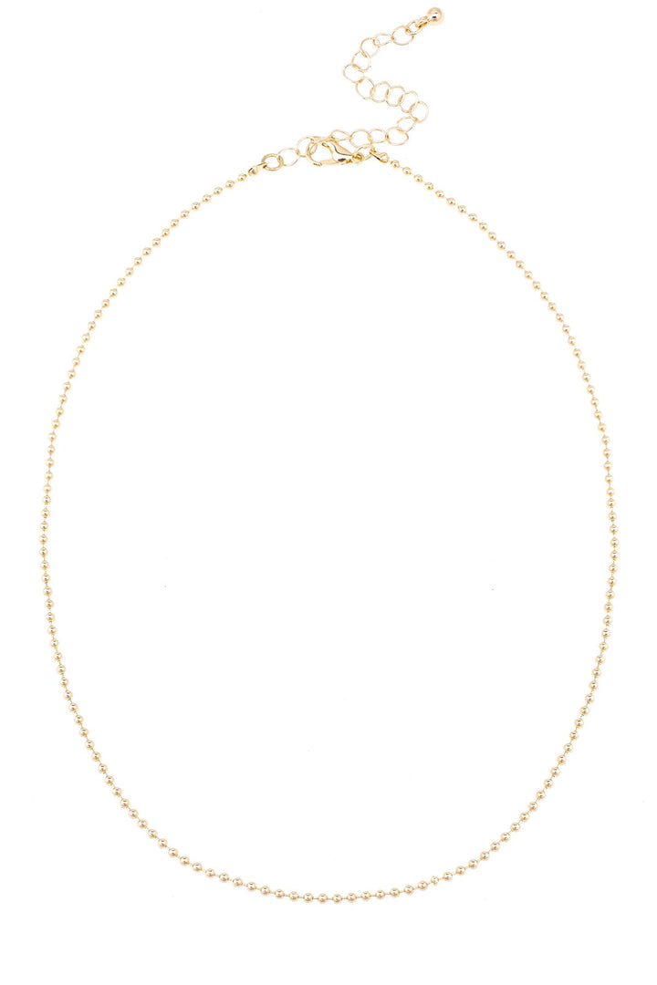 Canvas Style Rory Ball Chain Charm Necklace Base, Shiny Gold